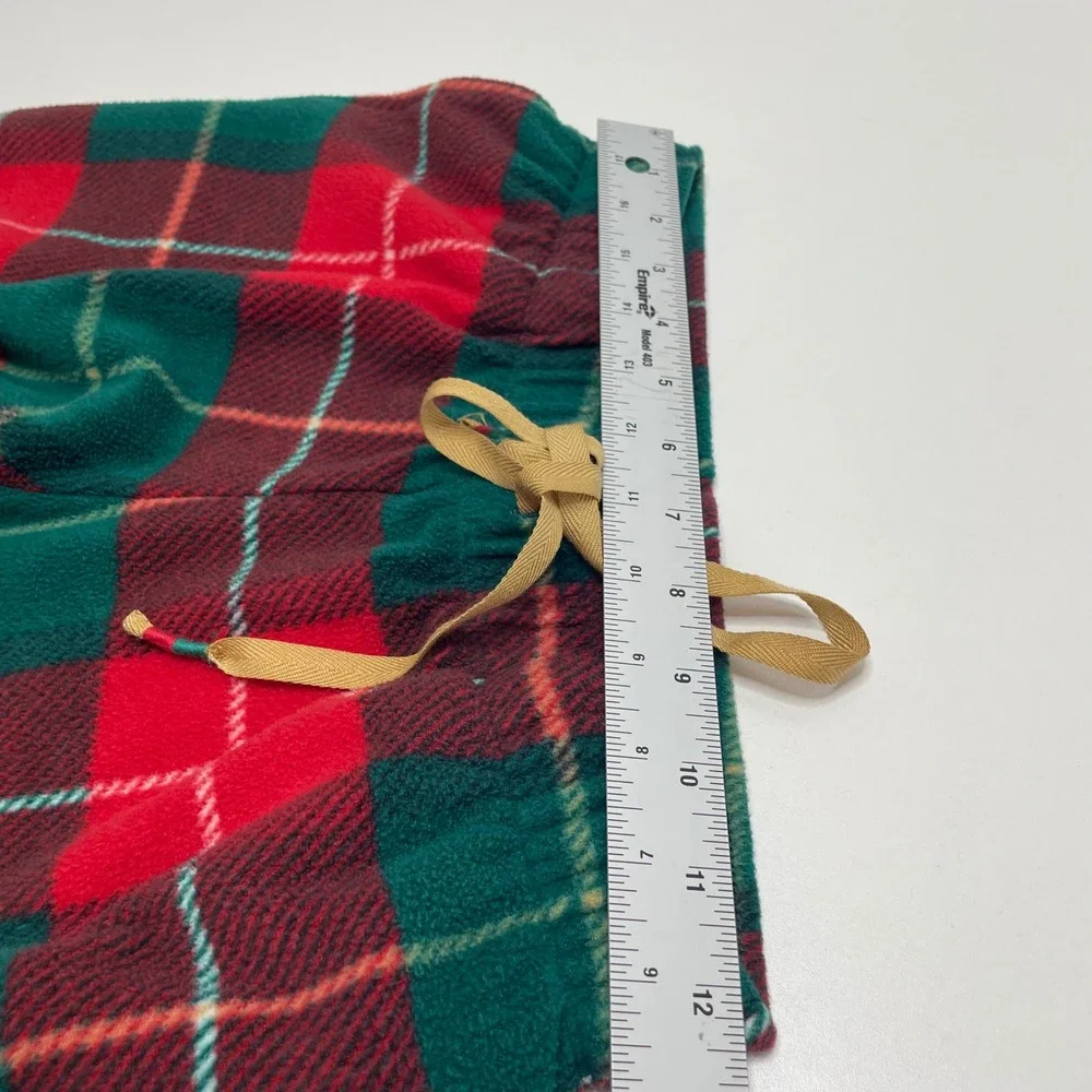 Cuddl Duds‎ PXS Fleece Pajama Set Green Red Plaid Loungewear Sleep Christmas PJ